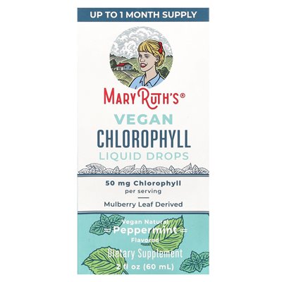 Maryruth's, wegańskie krople cieczy chlorofilu, pieprz, 50 mg, 2 fl oz (60 ml) Maryruth's, wegańskie krople cieczy chlorofilu, pieprz, 50 mg, 2 fl oz (60 ml)