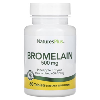 Naturesplus, Bromelain, 500 mg, 60 tabletek