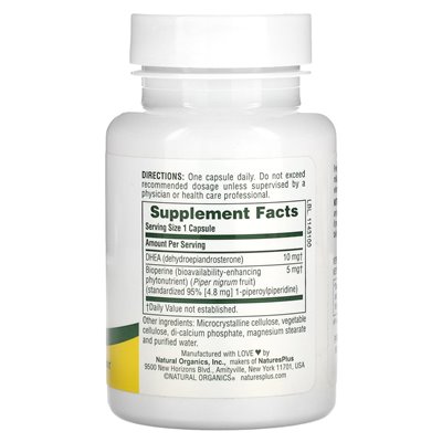 Naturesplus, Dhea-10 mit Bioperine, 90 Kapseln