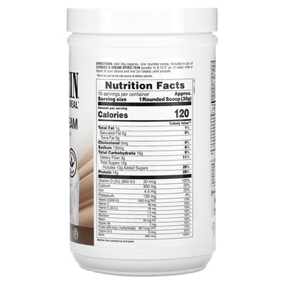 Naturesplus, Spiru-Tein, białko w proszku, ciasteczka i krem, 1,15 funta (525 g) Naturesplus, Spiru-Tein, białko w proszku, ciasteczka i krem, 1,15 funta (525 g)