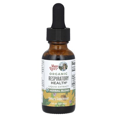 Maryruth's, organiczne wyciąg z płynnego zdrowia oddechowego, wolny od alkoholu, 1180 mg, 1 fl oz (30 ml)