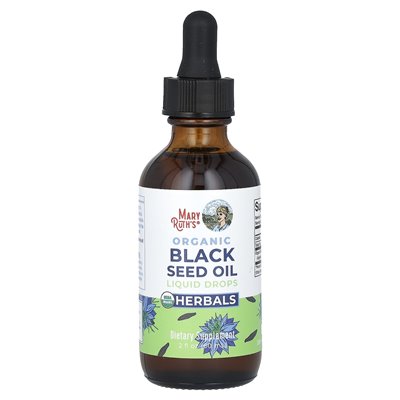 Maryruth's, Organiczny czarny olej z nasion, krople płynne, 2 fl oz (60 ml) Maryruth's, Organiczny czarny olej z nasion, krople płynne, 2 fl oz (60 ml)