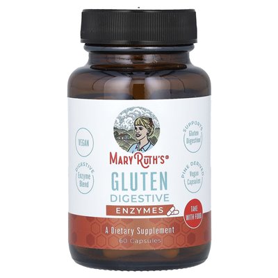 Maryruth's, enzymy trawienne glutenu, 60 kapsułek