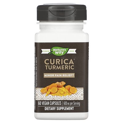 Nature's Way, Curica kurkuma, 600 mg, 60 wegańskich kapsułek (300 mg na kapsułkę)