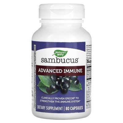 Nature's Way, Sambucus Advanced immun, 80 kapsułek