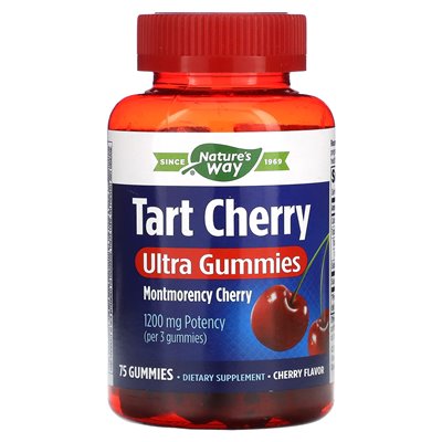 Nature's Way, Sauerkirsche, Ultra Gummy, Kirsche, 1200 mg, 75 Gummibärchen (400 mg in Gummibärchen)