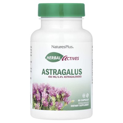 Naturesplus, Herbal Actives, Astragalus, 450 mg, 60 kapsułek
