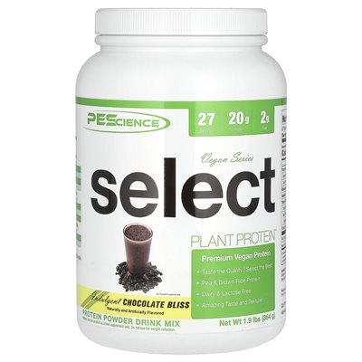 Pescience, seria wegańska, Select Plant Protein ™, pobłażliwa czekoladowa błogość, 1,9 funta (864 g)
