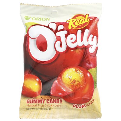 Orion, Real O'Jelly, gumowate cukierki, śliwka, 2,36 uncji (67 g)