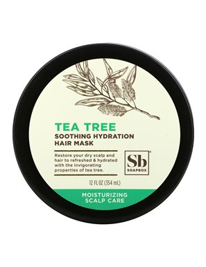 Soapbox, beruhigende, feuchtigkeitsspendende Haarmaske, Teebaum, 12 oz (354 ml) Soapbox, beruhigende, feuchtigkeitsspendende Haarmaske, Teebaum, 12 oz (354 ml)