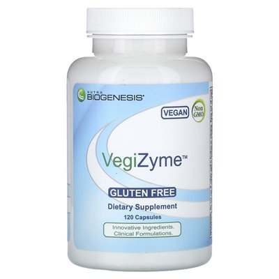 Biogeneza Nutra, Vegizyme, 120 kapsułek