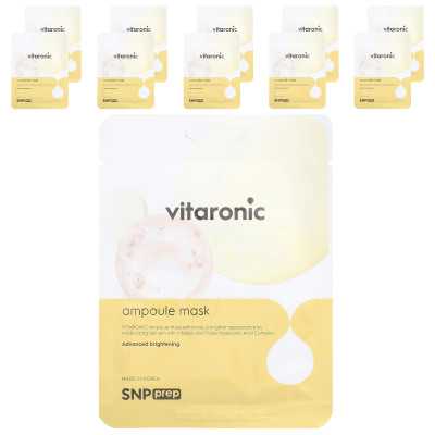 SNP, Vitaronic, Ampoule Beauty Sheet, 10 sheets, 0.84 fl oz (25 ml)