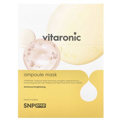 SNP, Vitaronic, Ampoule Beauty Sheet, 10 sheets, 0.84 fl oz (25 ml)