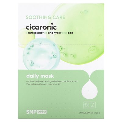 SNP, Daily Beauty Mask, Cicaronic, 10 masek, 0,67 (20 ml) SNP, Daily Beauty Mask, Cicaronic, 10 masek, 0,67 (20 ml)