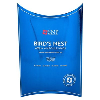 SNP, Bird's Nest, Aqua Ampoule Beaute Mask, 10 masek, 0,84 fl oz (25 ml)