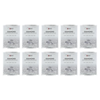 SNP, Diamond Brightening Ampoule Beaule Mask, 10 Blätter, 0,84 fl oz (25 ml)