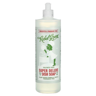 Rebel Green, Super Deluxe Dish mydel, bezzapachowy, 16 fl oz (473 ml)