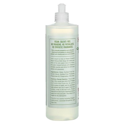 Rebel Green, Super Deluxe Dish mydel, bezzapachowy, 16 fl oz (473 ml)