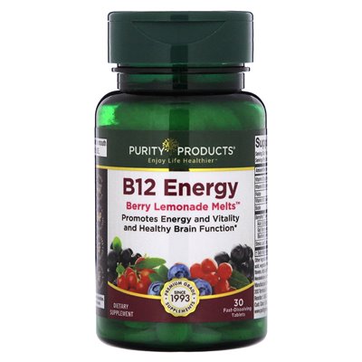 Produkty czystości, B12 Energy, Berry Lemonade Mopts, 30 szybkich tabletek