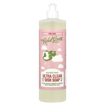 Rebel Green, Super Deluxe Mydło do Naczyń, Różowy Lila, 16 uncji fl (473 ml) Rebel Green, Super Deluxe Mydło do Naczyń, Różowy Lila, 16 uncji fl (473 ml)