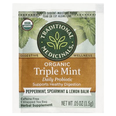 Tradycyjne lecznicze, organiczna herbata ziołowa, potrójna mięta codzienna probiotyk, kofeina, mięta pieprzowa, Balsam Spearmin Tradycyjne lecznicze, organiczna herbata ziołowa, potrójna mięta codzienna probiotyk, kofeina, mięta pieprzowa, Balsam Spearmin
