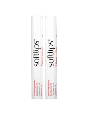 Softlips, Lip Protectant Sunscreen, SPF 20, Watermelon, 2 Pack, 0.07 oz (2 g) Each