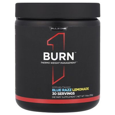 Reguła One Białka, Burn ™, Thermo Waga, Blue Razz Lemonade, 7,41 uncji (210 g)