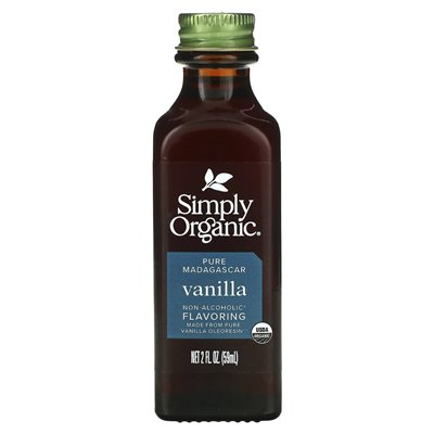 Po prostu ekologiczne, czyste wanilia w Madagaskaru, smak bezalkoholowy, 2 Fl Oz (59 ml) Po prostu ekologiczne, czyste wanilia w Madagaskaru, smak bezalkoholowy, 2 Fl Oz (59 ml)