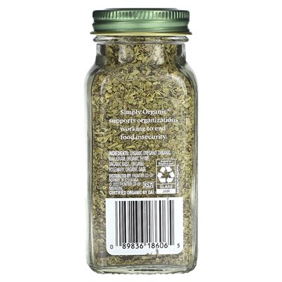 Einfach biologische italienische Gewürze, 0,95 oz (27 g)
