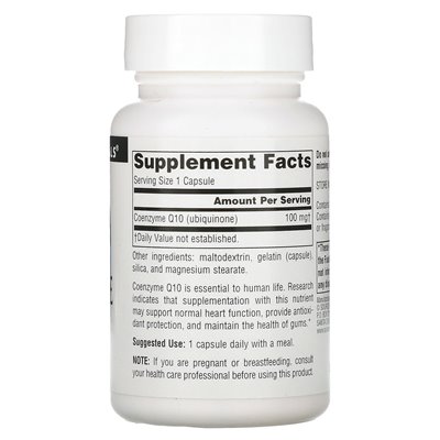 Źródło Naturals, Coenzyme Q10, 100 mg, 60 kapsułek Źródło Naturals, Coenzyme Q10, 100 mg, 60 kapsułek