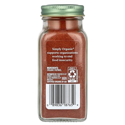 Po prostu ekologiczne, Paprika, 2,96 uncji (84 g) Po prostu ekologiczne, Paprika, 2,96 uncji (84 g)