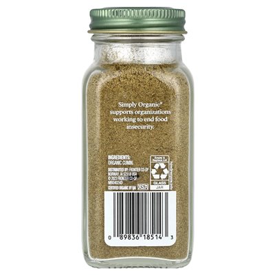 Simply Organic, Cumin, 2.31 oz (65 g)