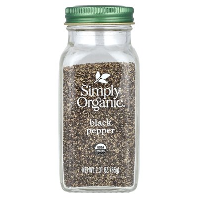 Einfach Bio-Schwarzer Pfeffer, 2,31 oz (65 g)