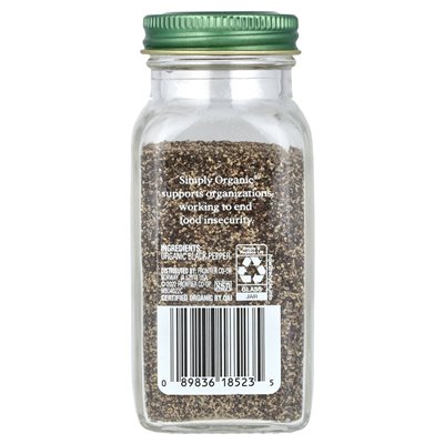 Einfach Bio-Schwarzer Pfeffer, 2,31 oz (65 g)