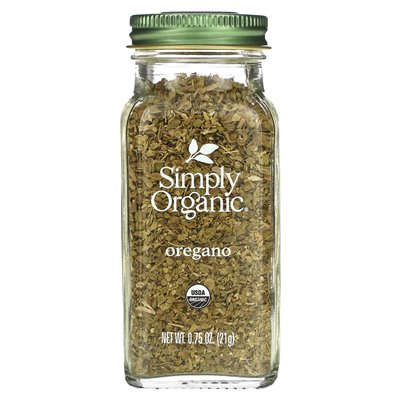 Po prostu organiczne, oregano, 0,75 uncji (21 g)