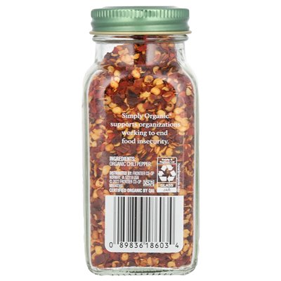 Einfach zerstoßener roter Pfeffer aus biologischem Anbau, 1,59 oz (45 g)