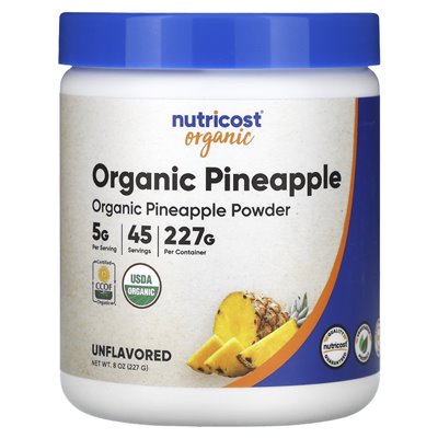 Nutricost, Organic Pineapple Powder, Unsweetened, 8 oz (227 g)
