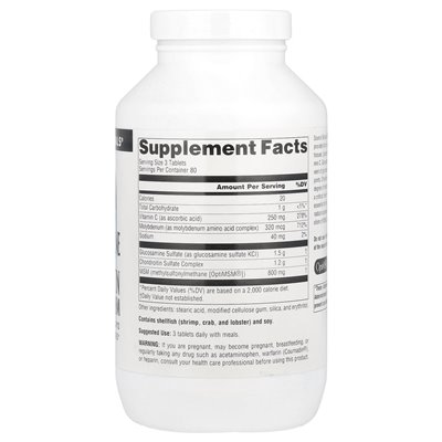 Źródło Naturals, kompleks chondroityny glukozaminy z MSM, 240 tabletek