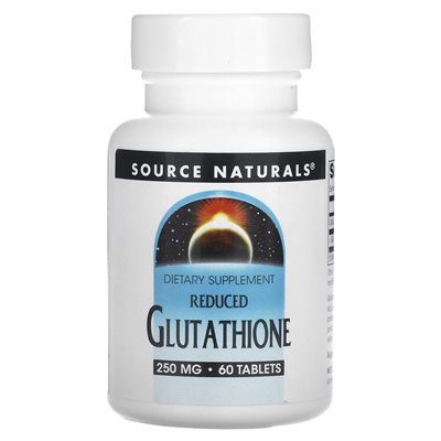 Źródło naturalne, zmniejszone glutation, 250 mg, 60 tabletek Źródło naturalne, zmniejszone glutation, 250 mg, 60 tabletek