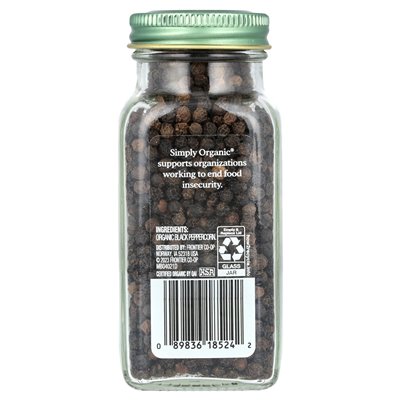 Po prostu ekologiczne, czarne pieprzu, 2,65 uncji (75 g) Po prostu ekologiczne, czarne pieprzu, 2,65 uncji (75 g)