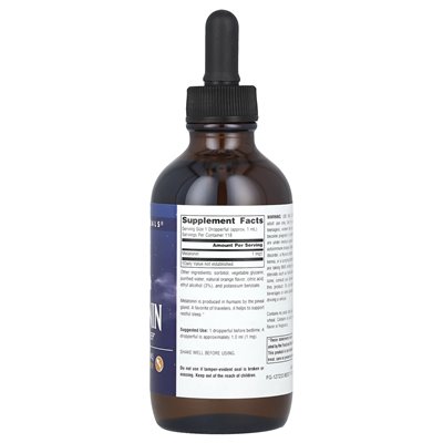 Źródło Naturals, Sleep Science®, Melatonin, Orange, 1 mg, 4 fl oz (118,28 ml)