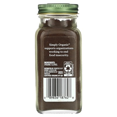 Po prostu organiczne, mielone goździki, 2,82 uncji (80 g) Po prostu organiczne, mielone goździki, 2,82 uncji (80 g)