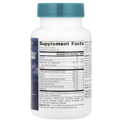 Źródło Naturals, NighTrest ™ z melatoniną, 50 tabletek