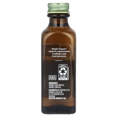 Po prostu ekologiczny, cytrynowy smak, 2 fl oz (59 ml)