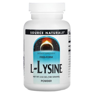 Źródło Naturals, proszek L-lizyny, 3,53 uncji (100 g)