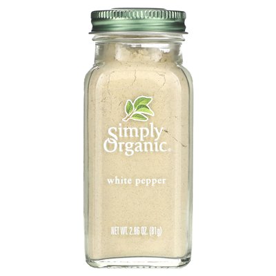 Simply Organic White Pepper, 2.86 oz (81 g)