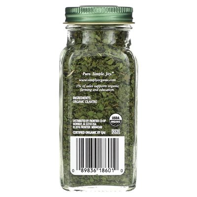 Simply Organic, Koriander, 0,78 oz (22 g)