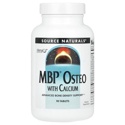 Źródło Naturals, MBP® Osteo z wapniem, 90 tabletek