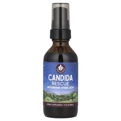 Zioła Wishgarden, Candida Rescue, Stabilizator mikrobiomu, 2 fl oz (59 ml)
