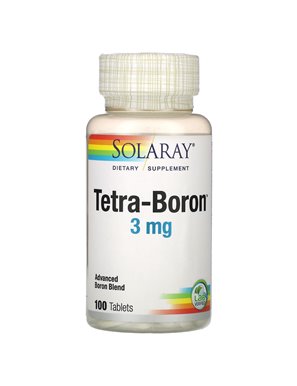 Solaray, Tetra-Bor, 3 mg, 100 Tabletten